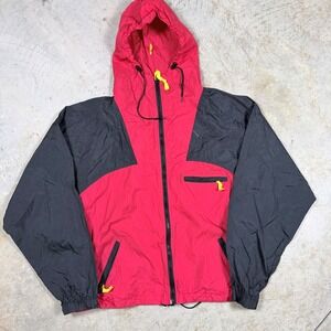 Vintage Marlboro Colorblock Hooded Windbreaker Jacket Men's Size L